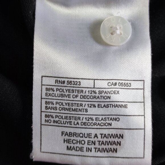 Nike Golf Dri-fit V-neck short sleeve polo shirt black women's size S (4-6) - Picture 5 of 10